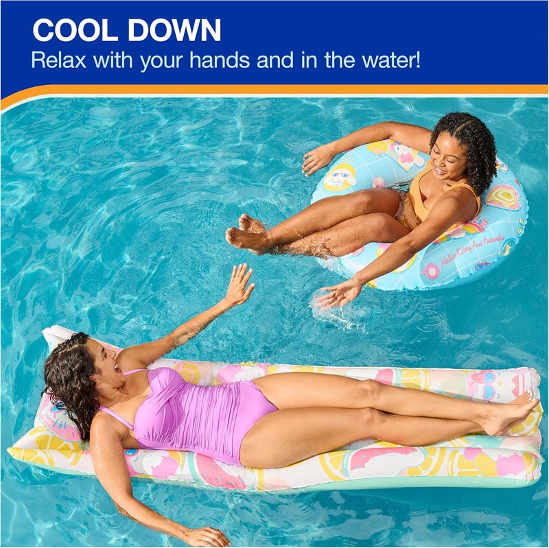 SwimWays Hello Kitty Suntanner Pool Float, Inflatable Pool Floats & Kids Pool Toys, Swimming Pool Accessories & Beach Essentials for Teens Aged 14 & Up - Image 3